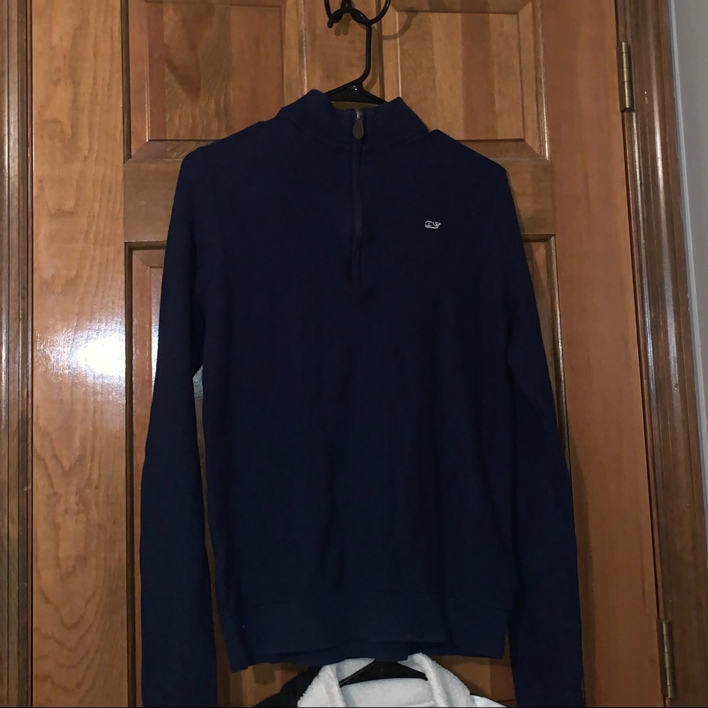 Navy vineyard vines half Zip up